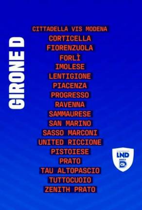 Calcio D, ecco il girone delle romagnole