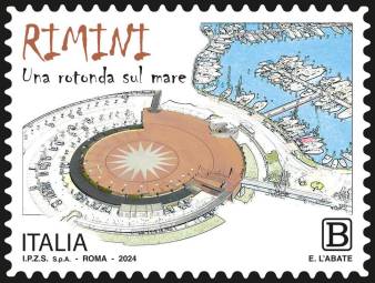 Il francobollo dedicato a Rimini