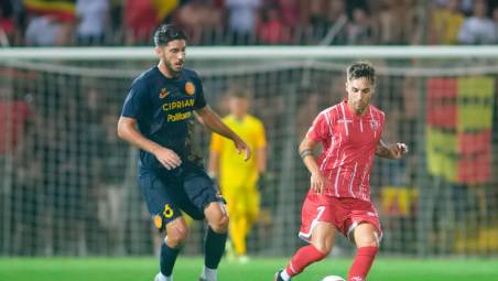 Francesco Campagna durante la gara di coppa Italia in estate foto FIORENTINI