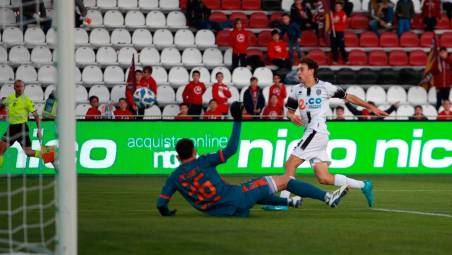 Tommaso Berti sfiora il gol a Cittadella (Rega)