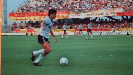Fabio Aselli durante Cesena-Lecce 2-1 dell’8 luglio 1987 a San Benedetto del Tronto