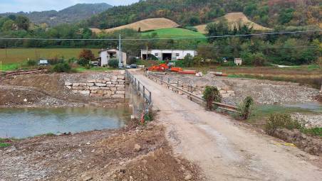 Il ponte in località Scanoia