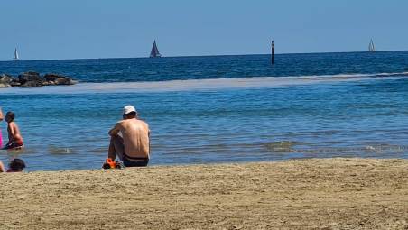 Mucillagine a ridosso della costa