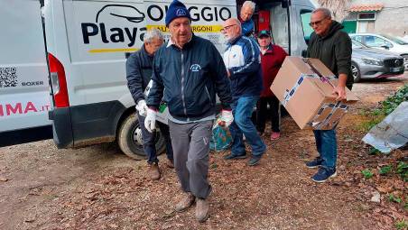 La preparazione del furgone