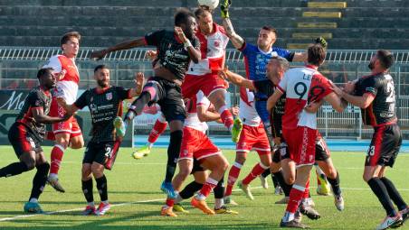 Iacopo Cernigoi nell’area della Torres domenica scorsa foto morosetti