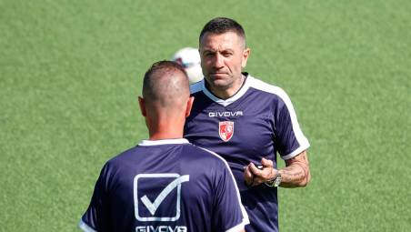 L’allenatore del Rimini Antonio Buscè