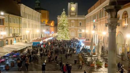 L’albero di Natale in piazza del Popolo