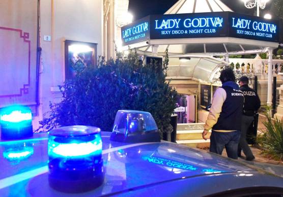 La polizia al Lady Godiva