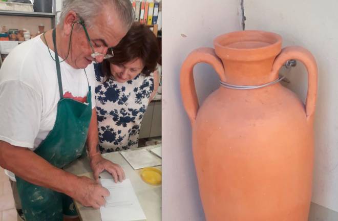 Il vasaio di Faenza e le anfore di terracotta usate come “condizionatori” ecologici