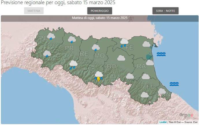 Meteo Romagna, altre piogge in arrivo, attenuazione in serata