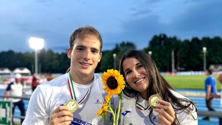 Giovanni Frattini ed Emanuela Casadei festeggiano la doppietta d’oro tricolore