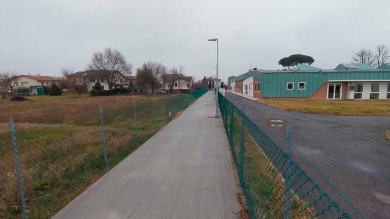 Il nuovo tratto di pista ciclabile a Santa Maria Nuova