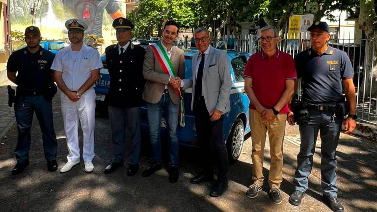 L’inaugurazione del posto estivo di polizia a Cesenatico