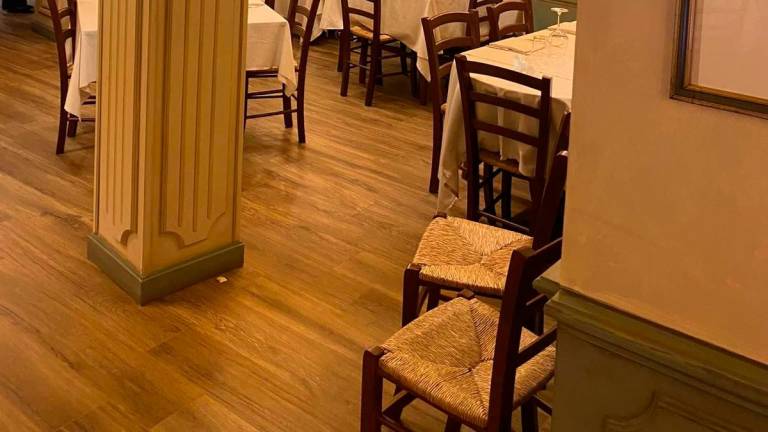 L’interno della nuova trattoria