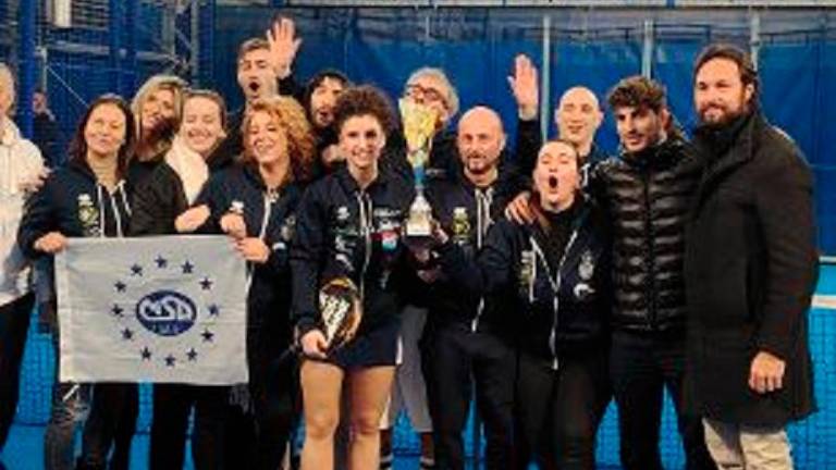 La forte squadra di padel del Russi Sporting Club