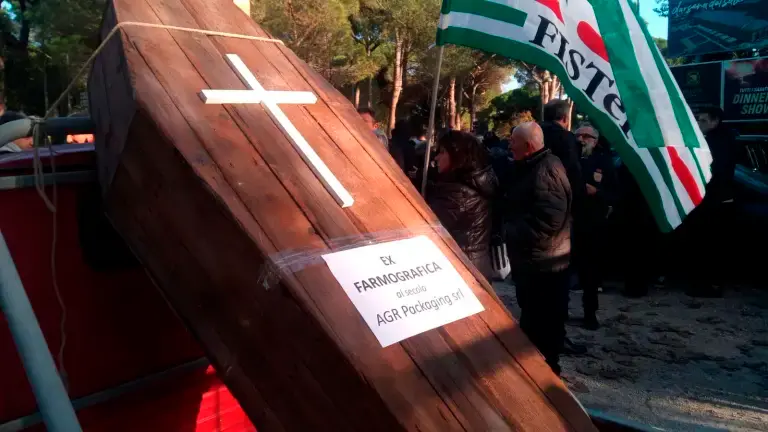 Un momento della manifestazione di mercoledì scorso (Fiorentini)