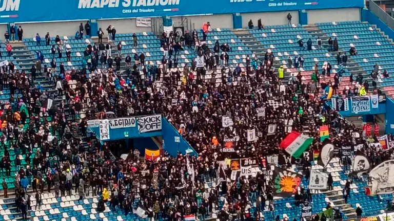 I tifosi del Cesena a Reggio Emilia erano oltre 2mila