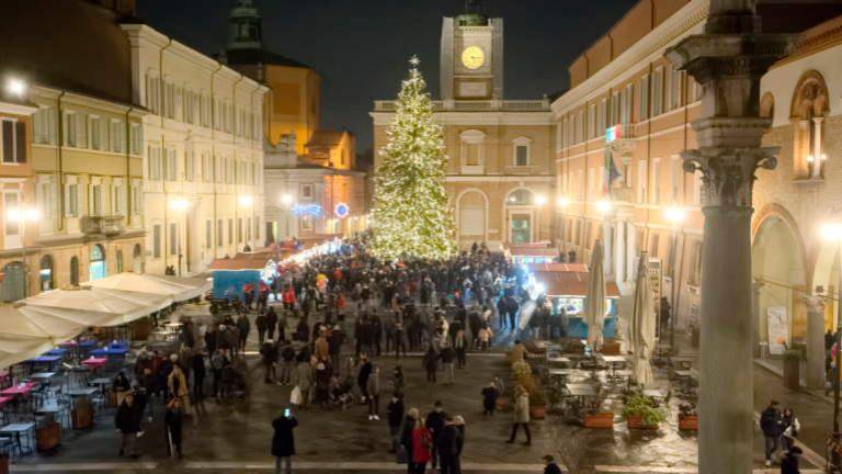 L’albero di Natale in piazza del Popolo