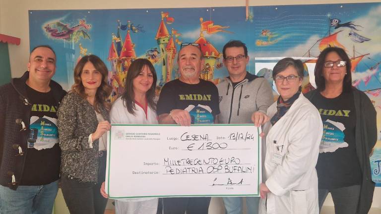 Con l’Emiday 2024 organizzato a San Mauro Mare, donati 1.300 euro a Pediatria