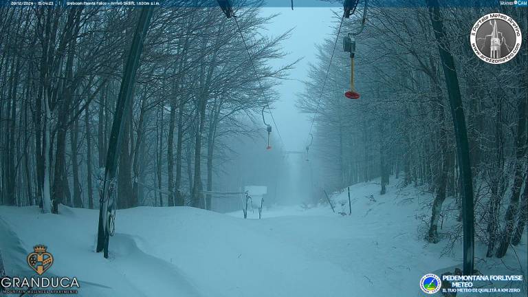 Lo skilift sul Monte Falco