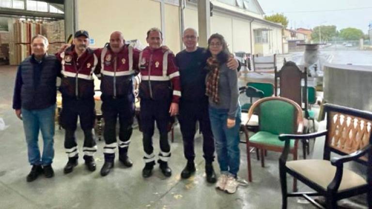 Conselice, camion di mobili donato da una onlus piemontese agli alluvionati