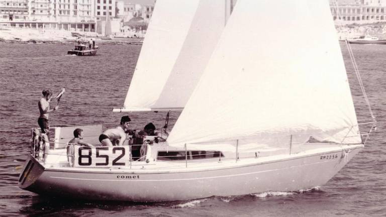 Cino Ricci e il Comet 910 alla Middle Sea Race del 1971