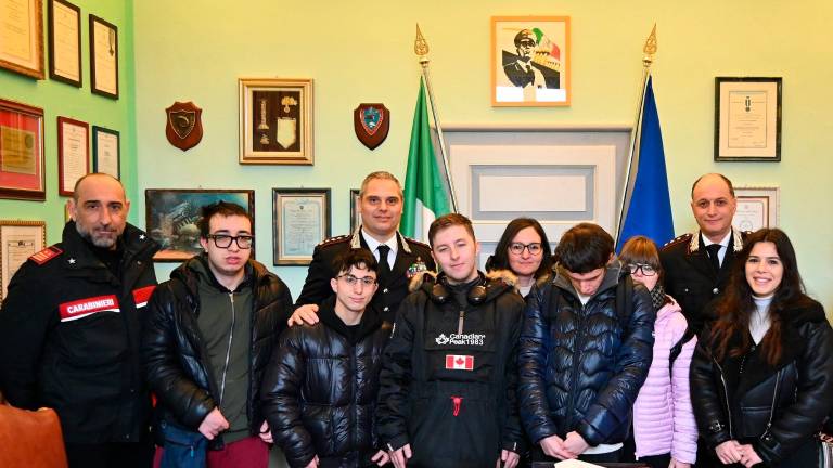 Forlì, i ragazzi di Techne carabinieri per un giorno