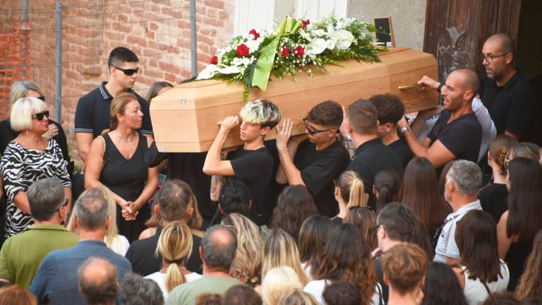 Il funerale di “Batti” a Santarcangelo (fotoservizio Manuel Migliorini)