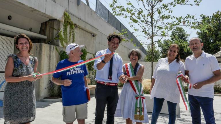 Rivazzurra, ecco la nuova piazzetta di Via dei Martiri