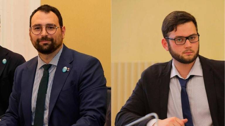 Da sinistra Armando Strinati (Cesena 2024) e Francesco Rossi (Pd)