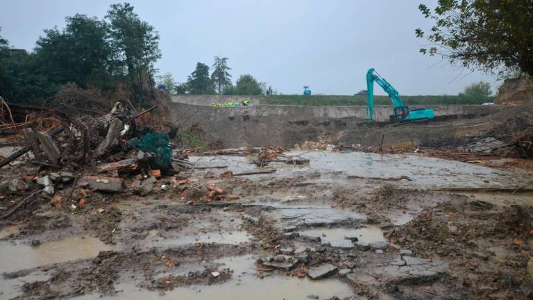 L’argine a Traversara (foto Massimo Fiorentini-video Emilia-Romagna Meteo)