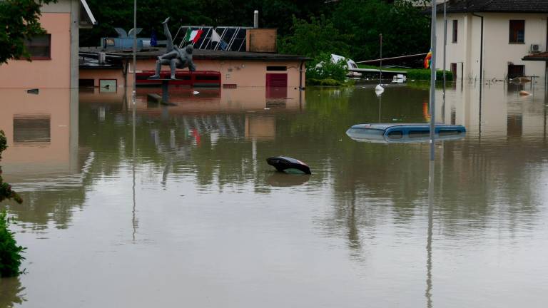 La palestra Lucchesi allagata nel corso di una delle alluvioni