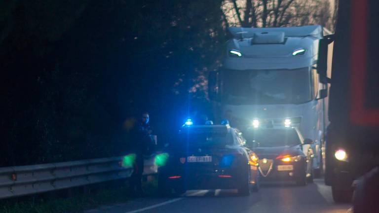 L’intervento dei carabinieri lungo la Romea