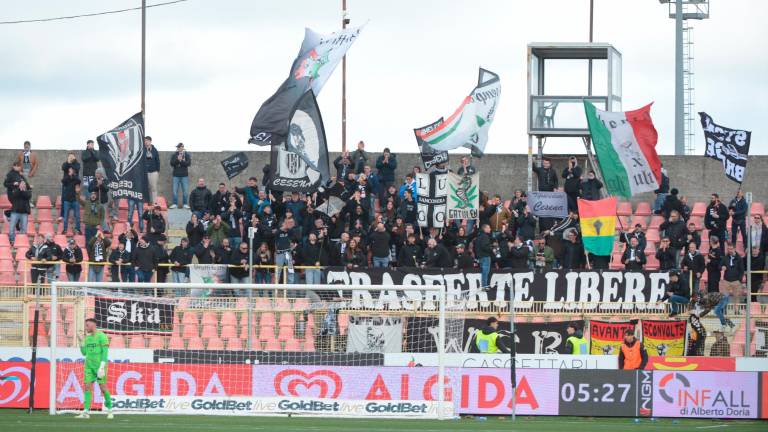 Erano 228 i tifosi del Cesena presenti allo stadio Ceravolo di Catanzaro