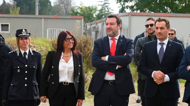 Forlì, il ministro Salvini visita il cantiere del nuovo carcere VIDEO e FOTOGALLERY