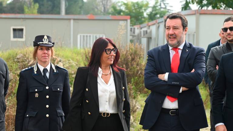 Forlì, il ministro Salvini visita il cantiere del nuovo carcere VIDEO e FOTOGALLERY