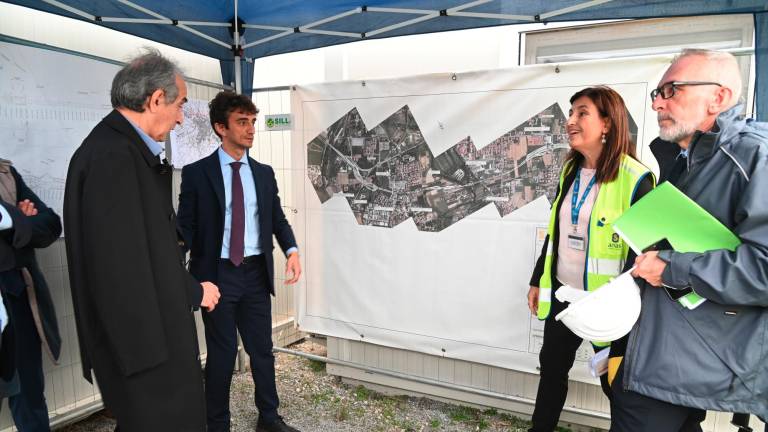 Forlì. Il viceministro Bignami in visita al cantiere del terzo lotto della tangenziale. Fine lavori entro dicembre 2026