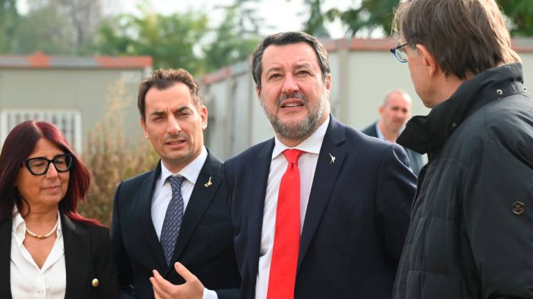 Forlì, il ministro Salvini visita il cantiere del nuovo carcere VIDEO e FOTOGALLERY