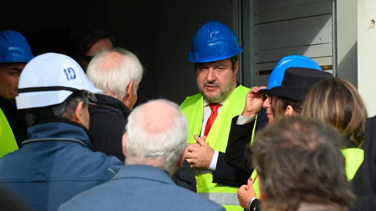 Forlì, il ministro Salvini visita il cantiere del nuovo carcere VIDEO e FOTOGALLERY