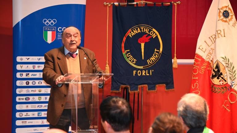 Forlì. L’omaggio dei big dello sport a Bruno Grandi. I figli: «Una fondazione dedicata a lui per supportare il Museo della ginnastica” FOTOGALLERY