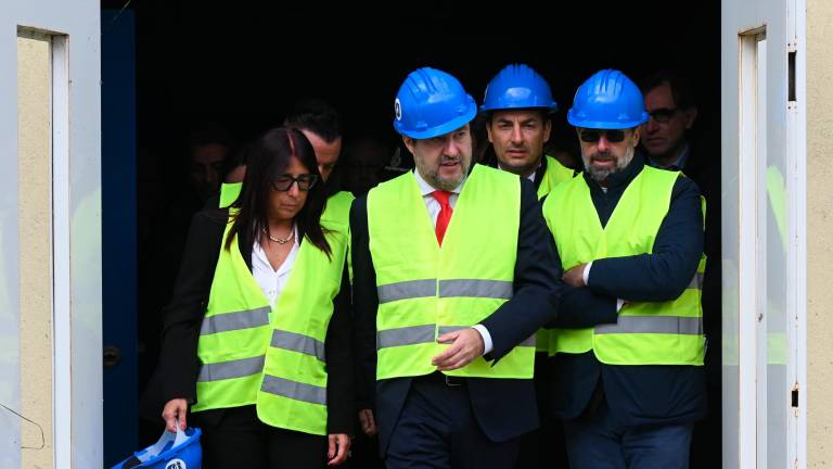 Forlì, il ministro Salvini visita il cantiere del nuovo carcere VIDEO e FOTOGALLERY