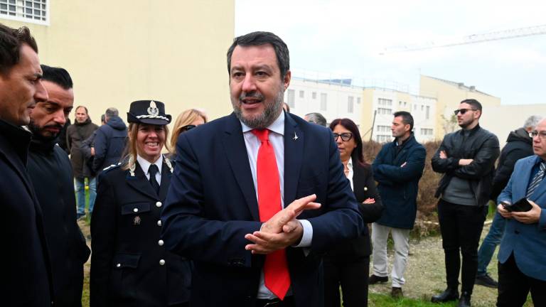 Forlì, il ministro Salvini visita il cantiere del nuovo carcere VIDEO e FOTOGALLERY