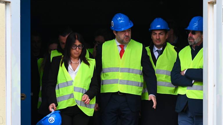 Forlì, il ministro Salvini visita il cantiere del nuovo carcere VIDEO e FOTOGALLERY