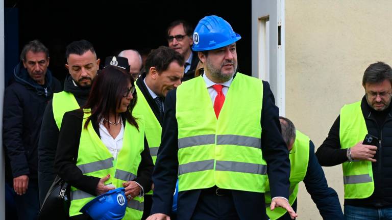 Forlì, il ministro Salvini visita il cantiere del nuovo carcere VIDEO e FOTOGALLERY