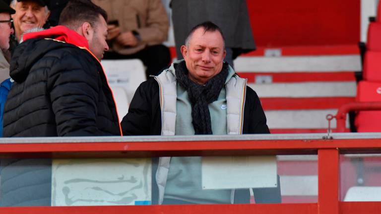 Il presidente Gianfranco Cappelli in tribuna domenica foto Blaco