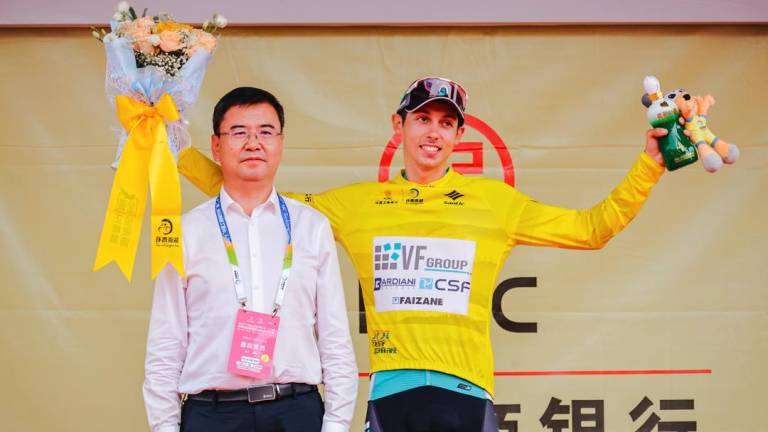 Manuele Tarozzi ha chiuso terzo in Cina dove ha anche vestito la maglia di leader