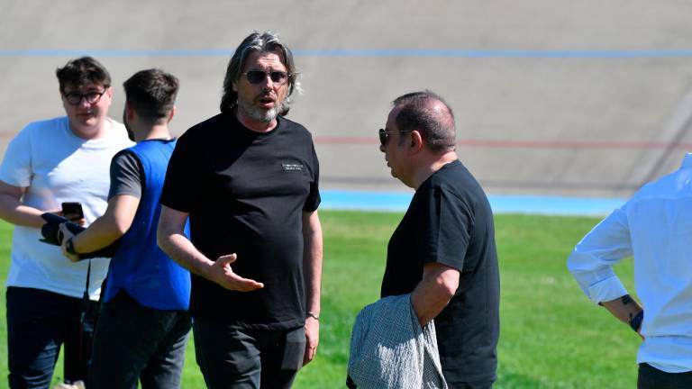 Il direttore sportivo Cristiano Protti insieme al presidente Gianfranco Cappelli Foto Fabio Blaco