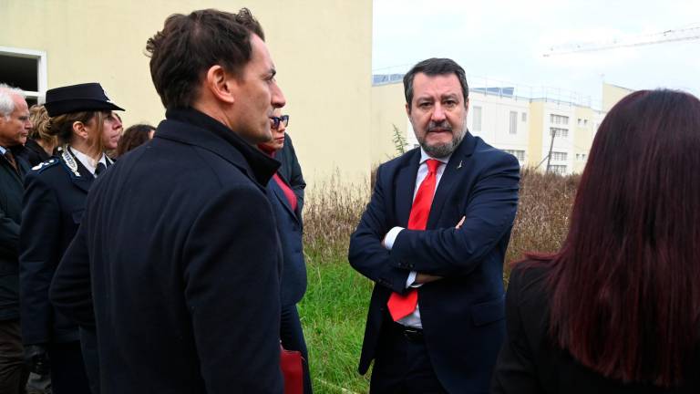 Forlì, il ministro Salvini visita il cantiere del nuovo carcere VIDEO e FOTOGALLERY