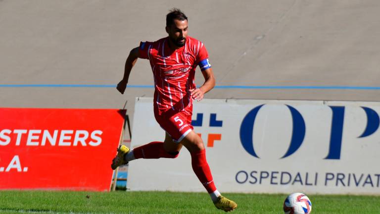 Il capitano biancorosso Riccardo Gaiola (foto Fabio Blaco)