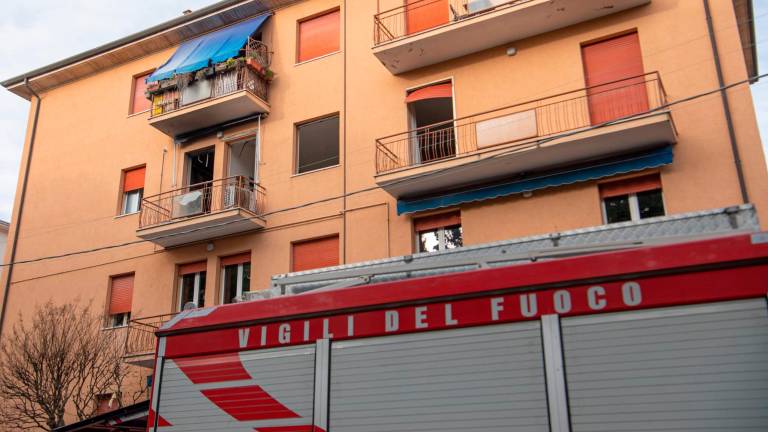 L’intervento dei vigili del fuoco in via Gioberti